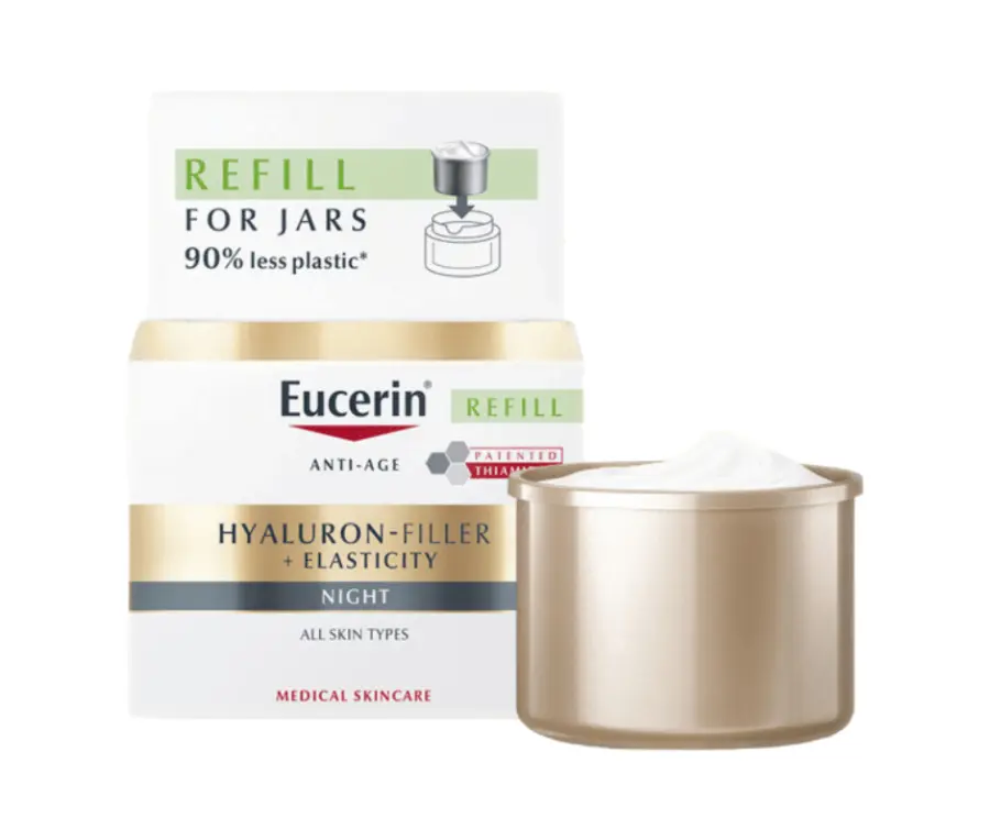 13939-eucerin hyaluron-filler+elasticity nocni krem refill 50ml